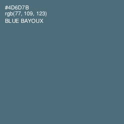 #4D6D7B - Blue Bayoux Color Image